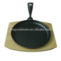 Multifunktionale New Black Korean Style Rund Antihaft Gusseisen Pizza Grillgrills Eisen Grillpfannen Keine Beschichtung